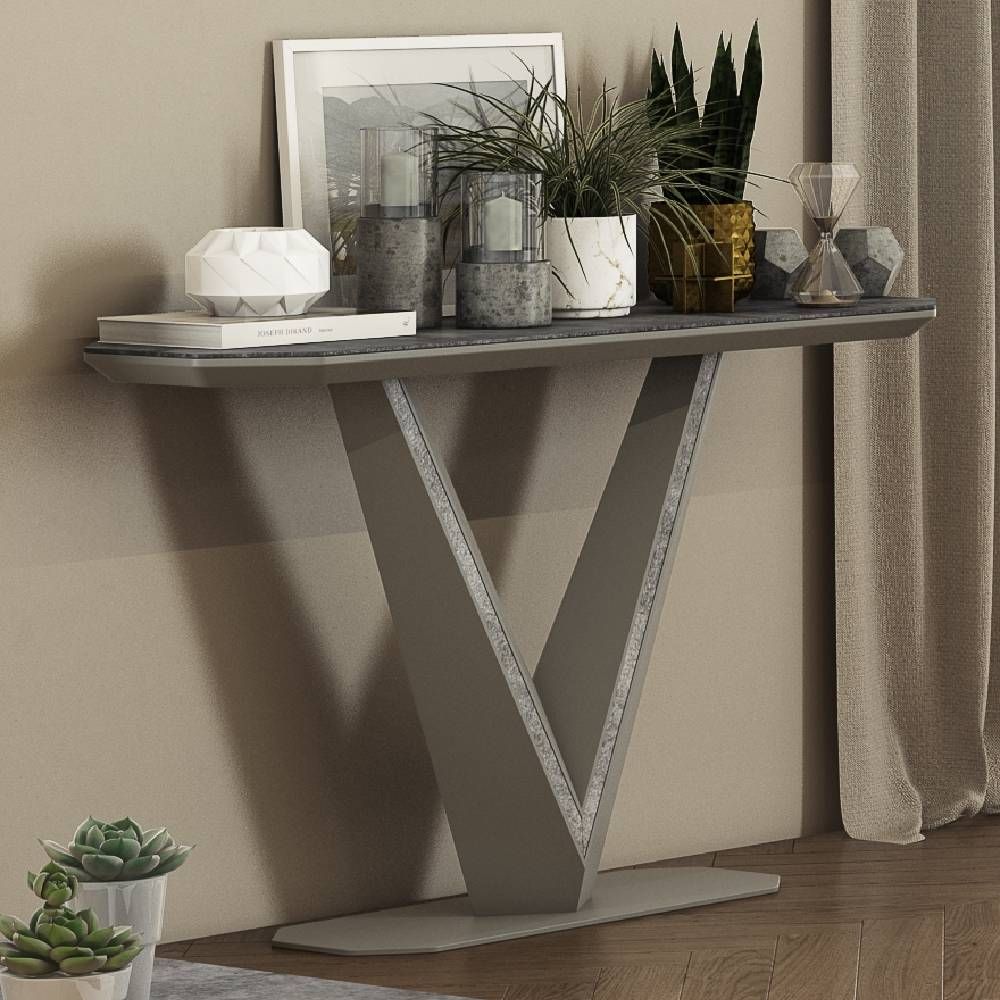 Oakwood Aurelian Ceramic Console Table