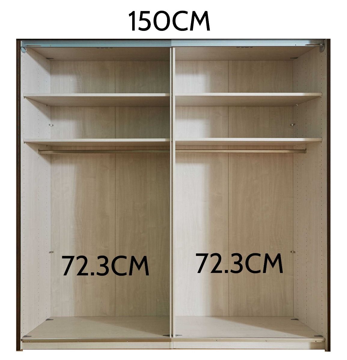 Oakwood Wiemann Kansas White Glass 4 Door Wardrobe with Bi-Folding Automatic Doors