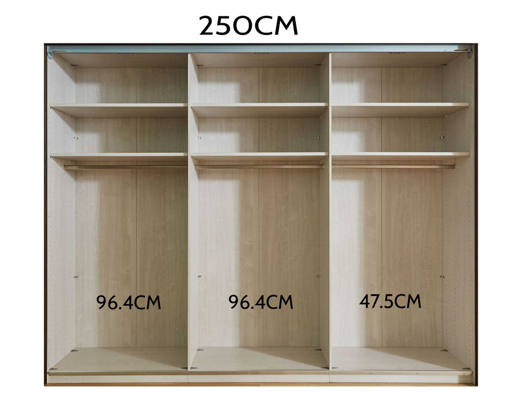 Oakwood Wiemann Berlin Full Mirror Sliding Door Wardrobe