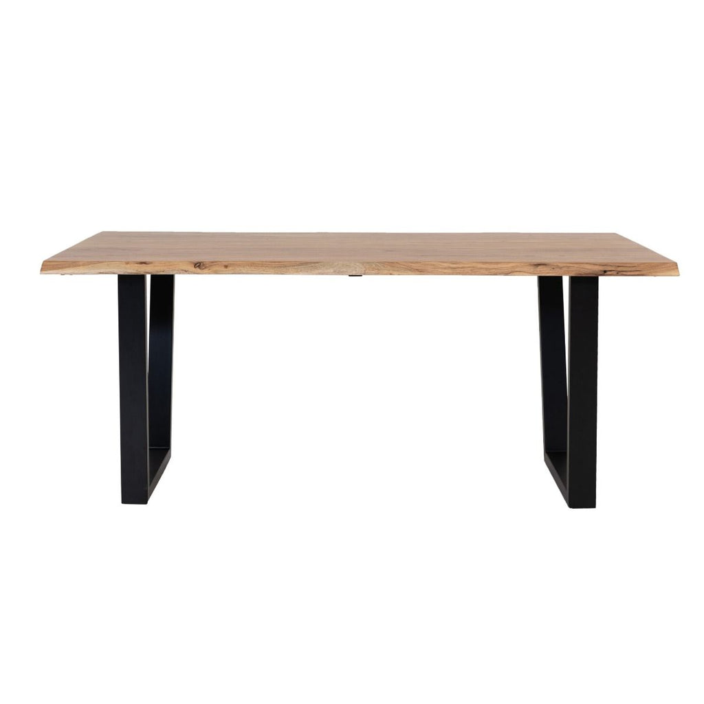 Oakwood Live Edge 180CM Solid Wood Dining Table - Natural