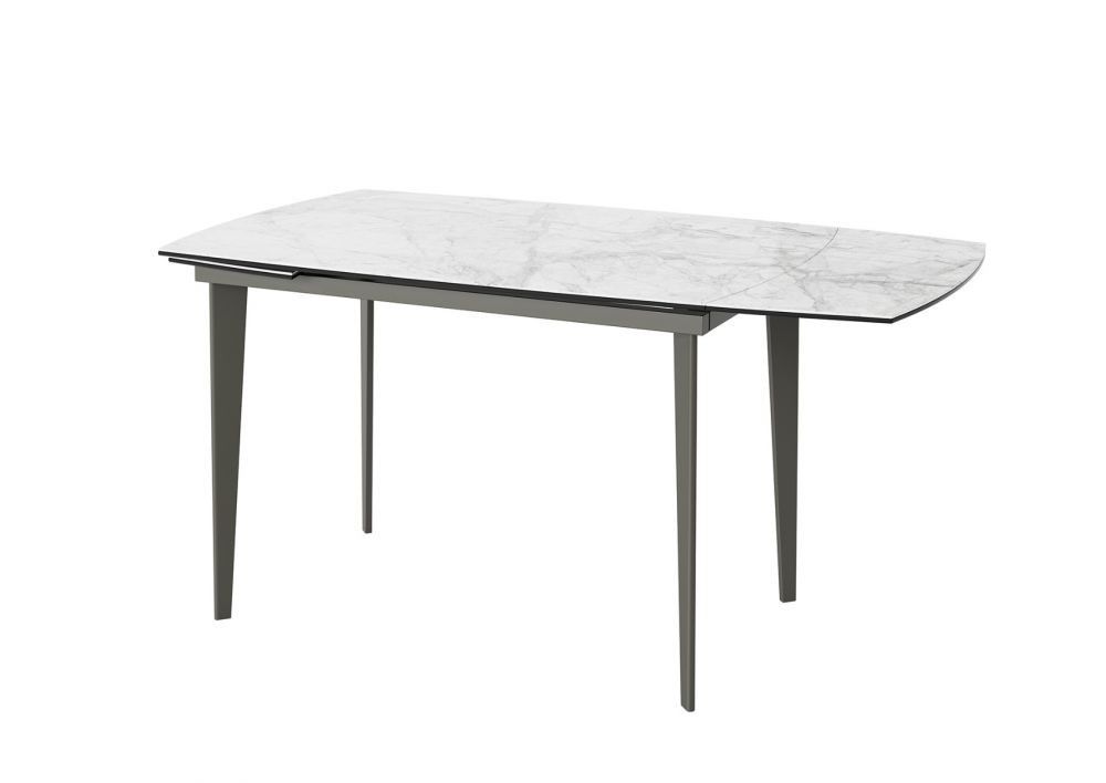 Oakwood Verda Ceramic Marble Top Ext Dining Table With Sena Dining Chairs