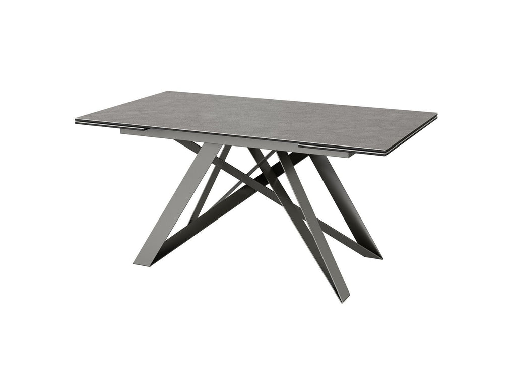 Oakwood Aquila ext grey slate ceramic dining table