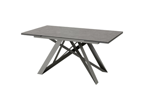 Oakwood Aquila ext grey slate ceramic dining table
