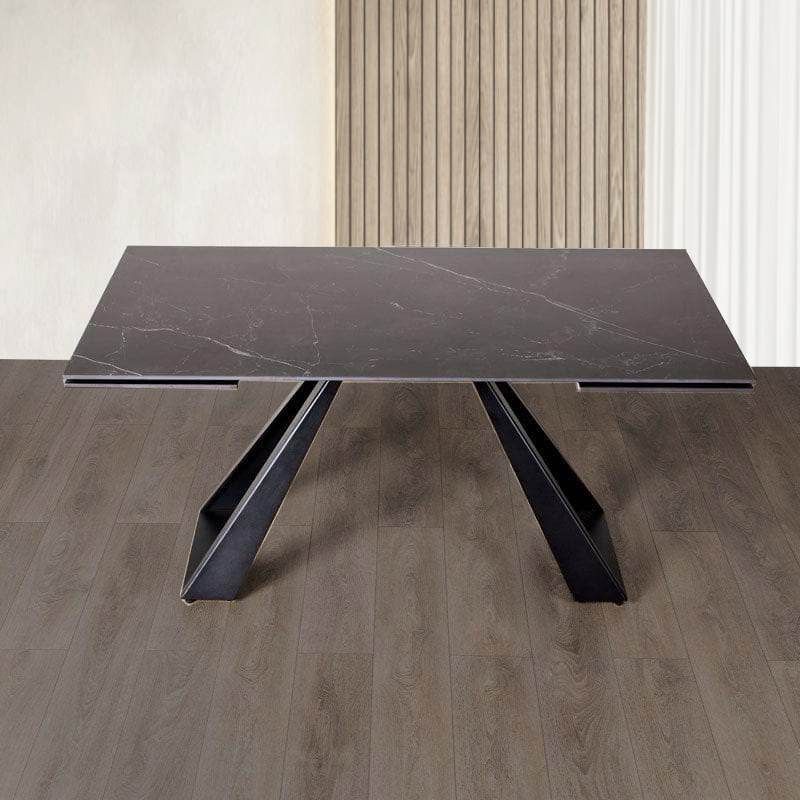 Oakwood Vida Living  Icarus 1600 - 2400 Extending Dining Table With Barefoot Dining Chairs