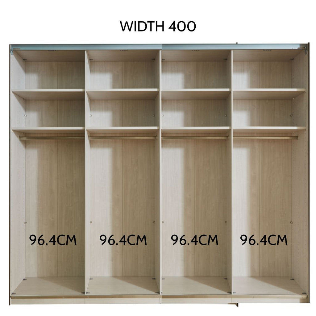 Oakwood Wiemann Miami White 3 Door Sliding Door Wardrobe 236cm Tall