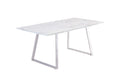 Oakwood Waverley 1.8m Dining Table - White Marble