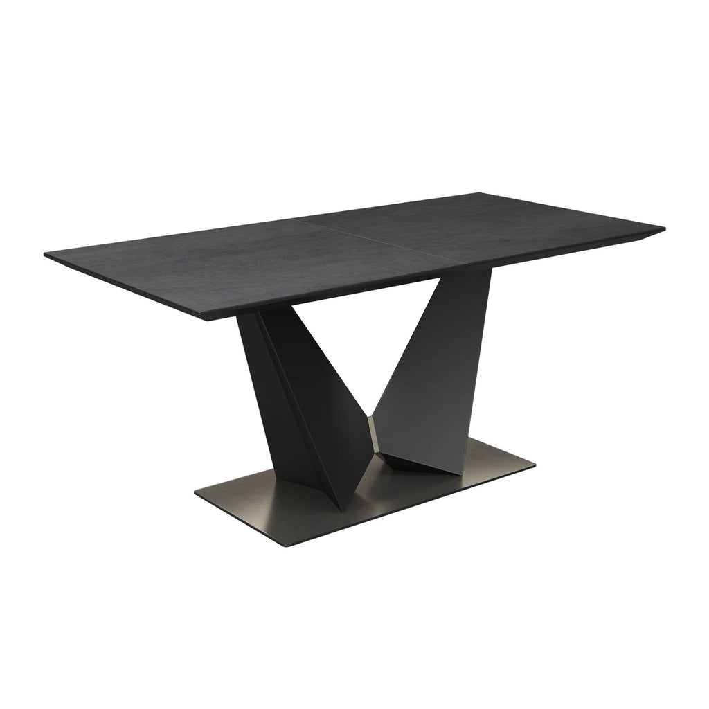 Oakwood New Westin 180-220cm Grey Ceramic Butterfly Extending Dining Table