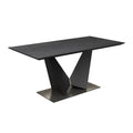 Oakwood New Westin 180-220cm Grey Ceramic Butterfly Extending Dining Table