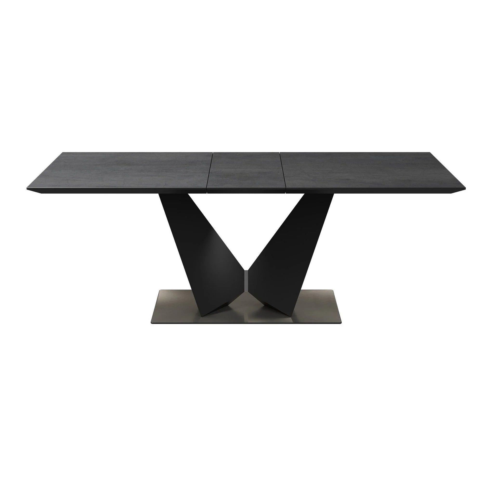 Oakwood New Westin 180-220cm Grey Ceramic Butterfly Extending Dining Table