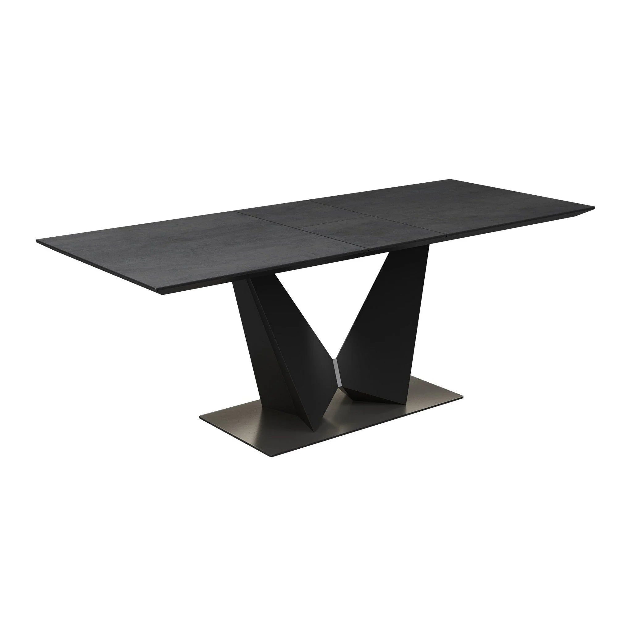 Oakwood New Westin 180-220cm Grey Ceramic Butterfly Extending Dining Table