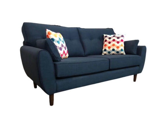 Oakwood Zara High Back 2 Seater Fabric Sofa