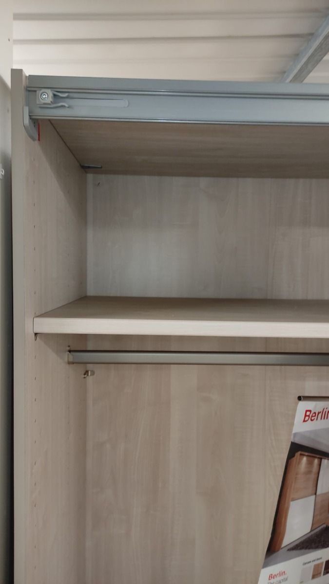 Oakwood Wiemann Berlin Graphite Glass Front Sliding Door Wardrobe
