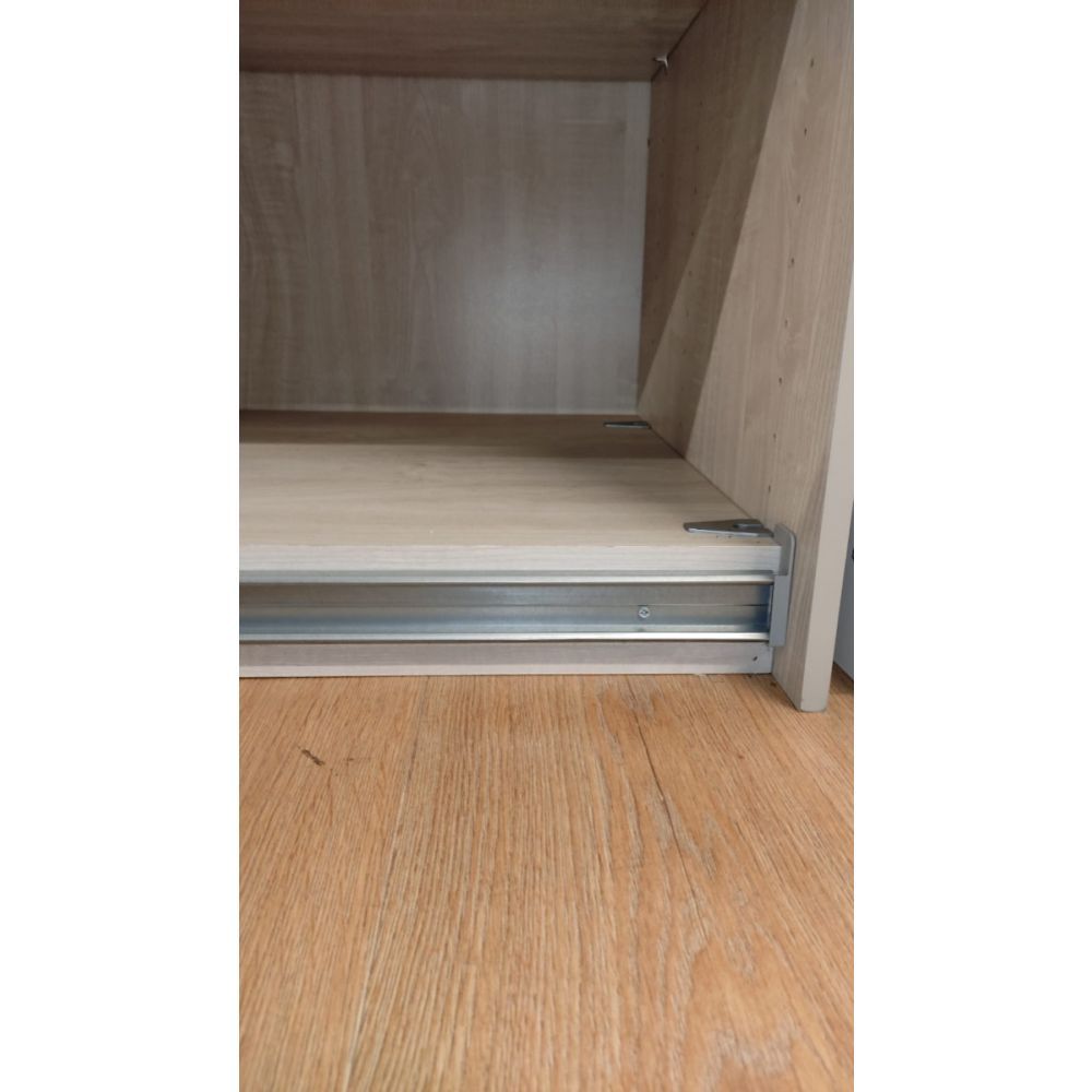 Oakwood Wiemann Miami Plus Graphite Glass With Mirror 3 Sliding Door Wardrobe- 250 CM