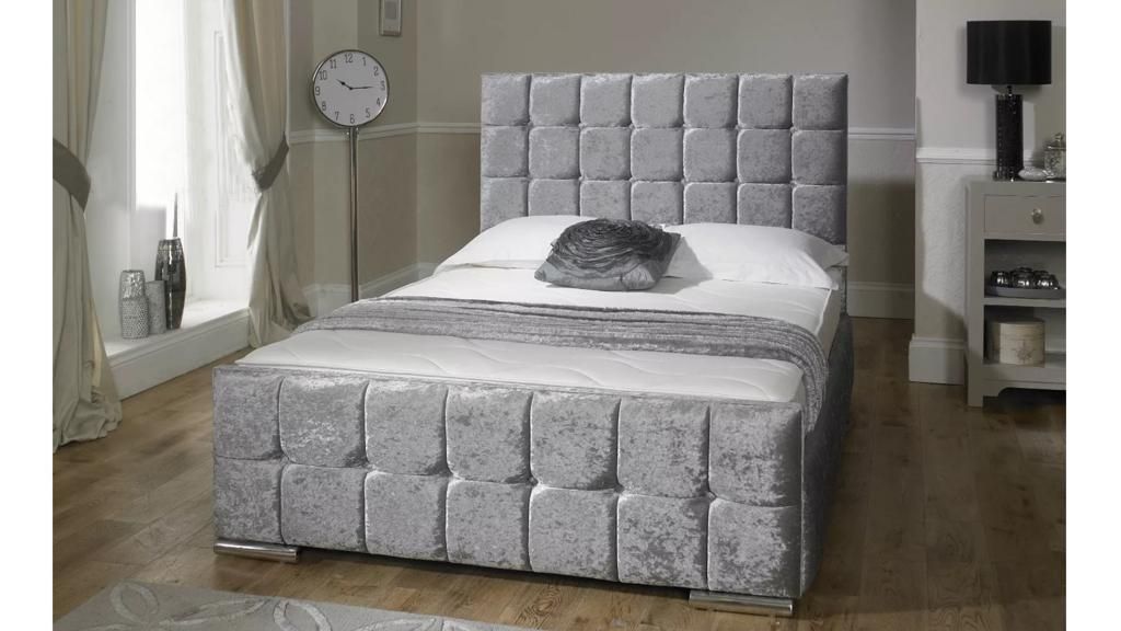 Oakwood Oasis Upholstered Bed Frame With Mattress