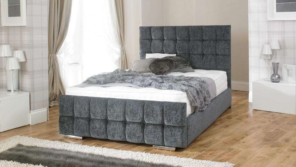 Oakwood Oasis Upholstered Bed Frame With Mattress