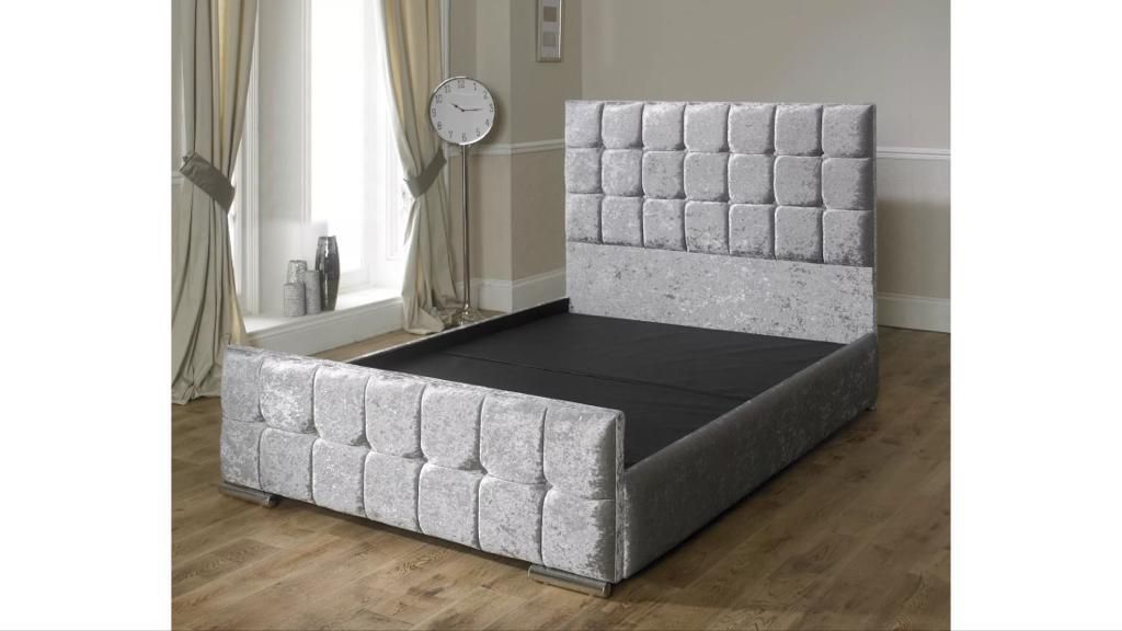 Oakwood Oasis Upholstered Bed Frame With Mattress