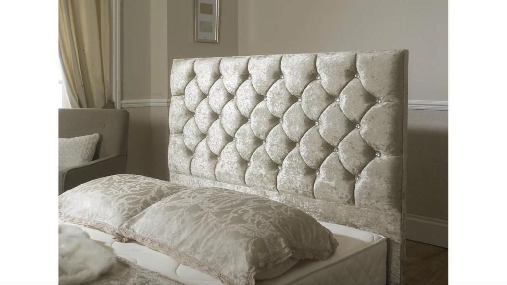 Oakwood Moscow Upholstered Bed Frame With Mattress