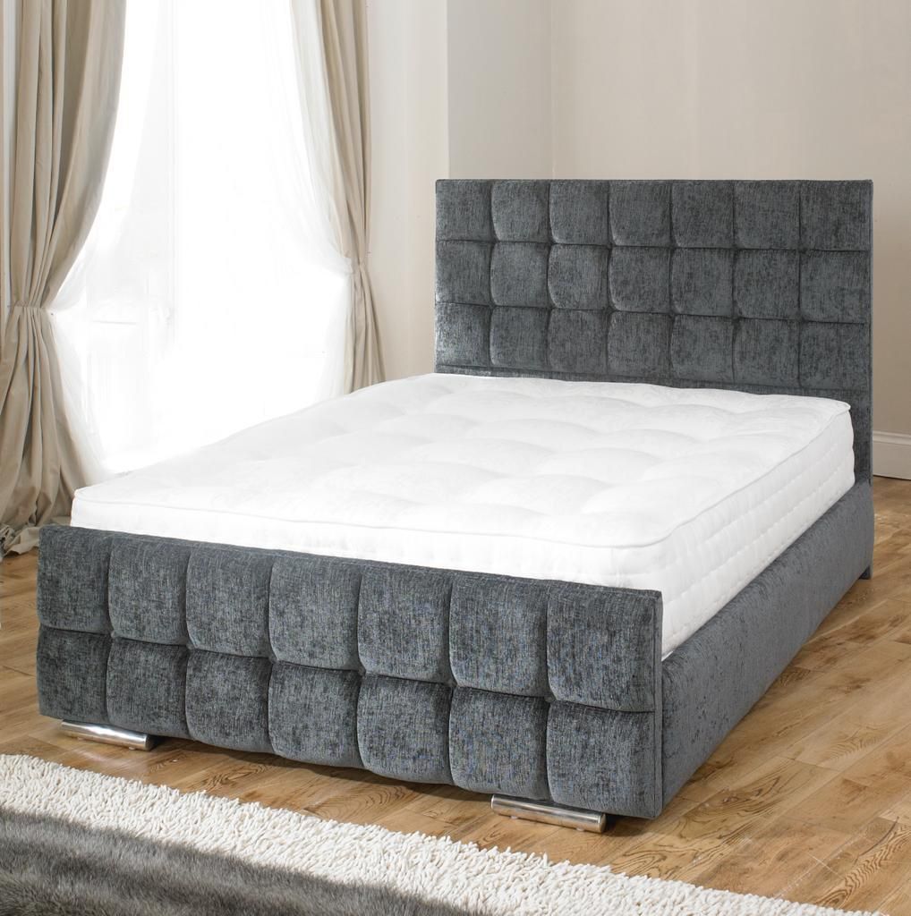 Oakwood Oasis Upholstered Bed Frame With Mattress