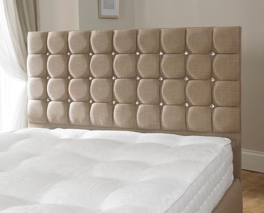 Oakwood Bergamo Upholstered Bed Frame With Mattress