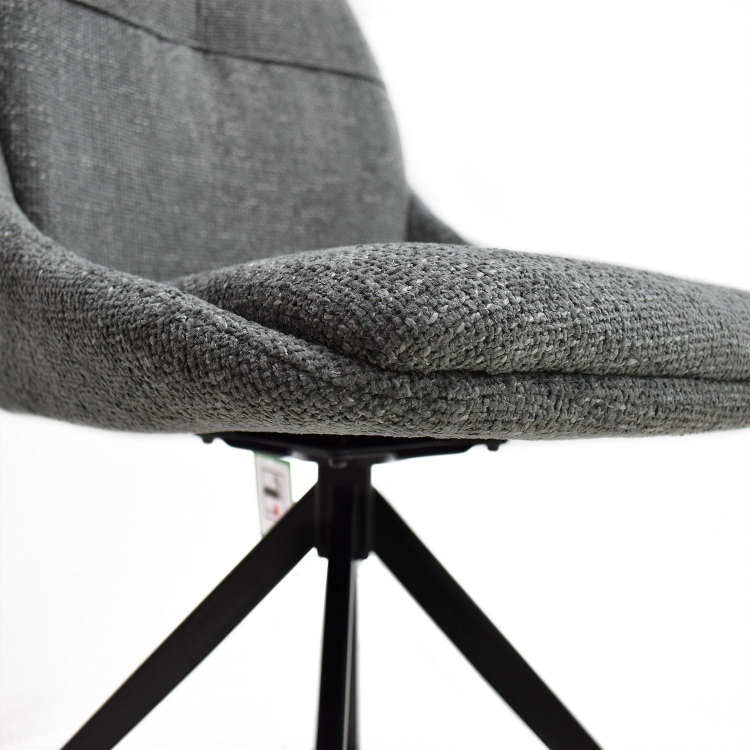 Oakwood 2x Harley Fabric Dining Chair - Dolphin