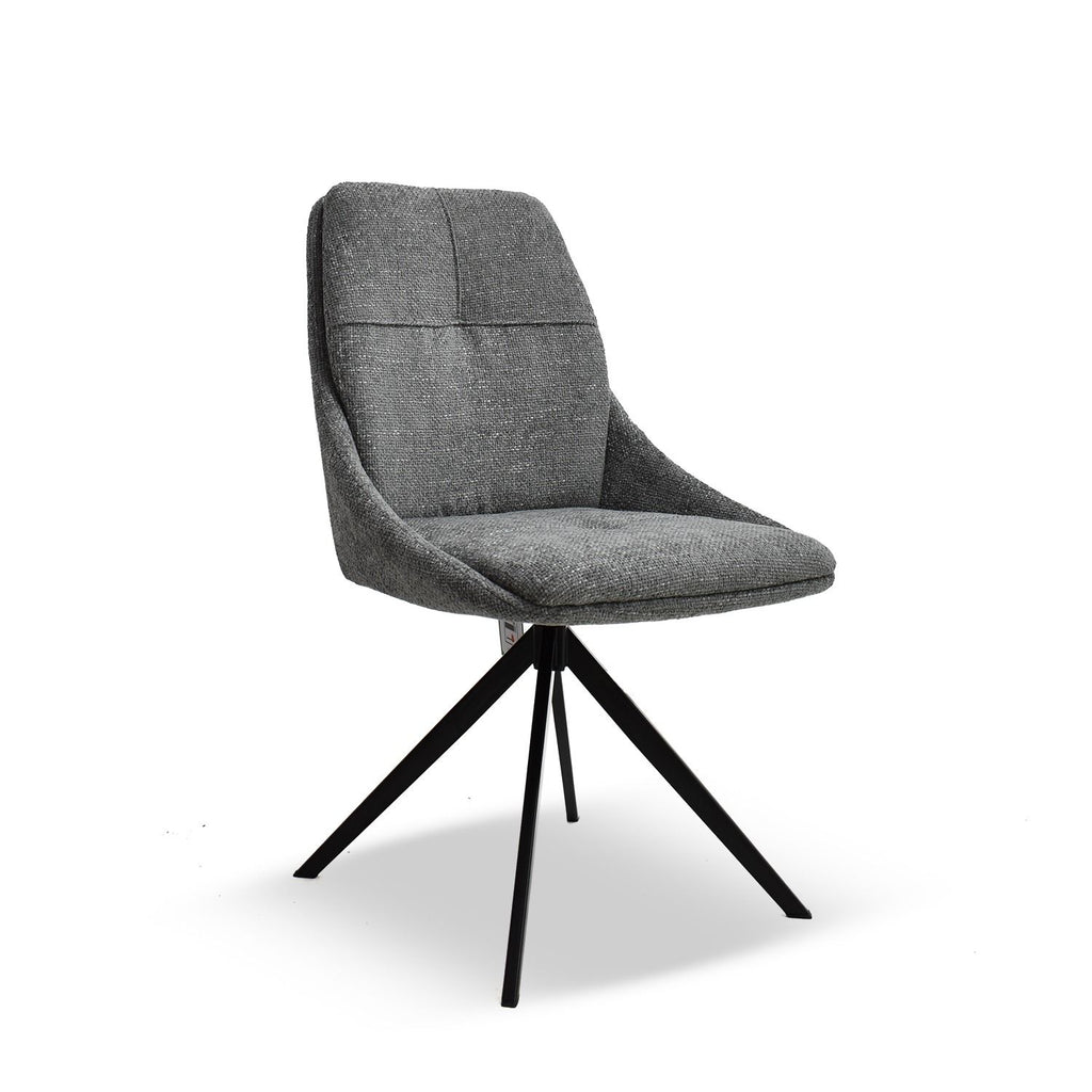 Oakwood 2x Harley Fabric Dining Chair - Dolphin
