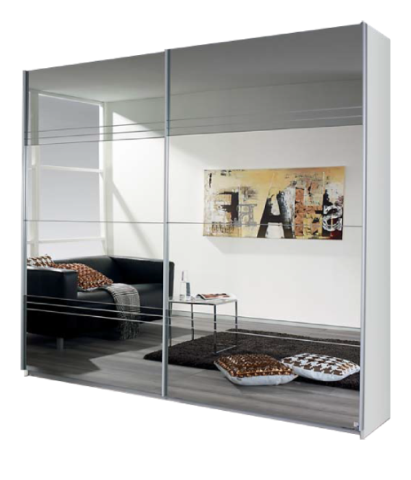 Oakwood Rauch Koblenz Full Mirror Sliding Door Wardrobe