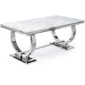 Oakwood Aries 1.8M White Marble Dining Table