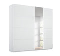 Oakwood Rauch Miramar Perth White Glass Sliding Door Wardrobe