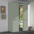 Oakwood Wiemann Cairns Sage Green Hinged Door Wardrobe With Cornice