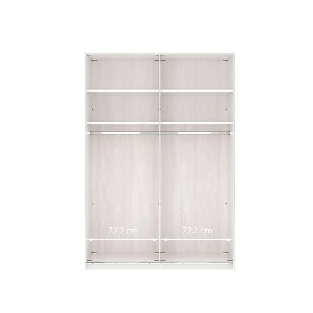 Oakwood Wiemann Oxfordia 2 Door Sliding 150 cm Wardrobe