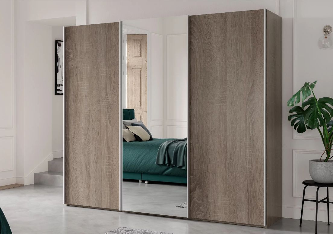 Oakwood Wiemann Miami 3 Door Sliding Wardrobe with Mirror