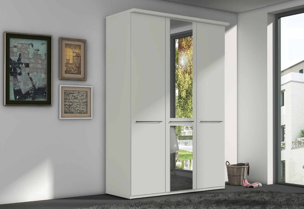 Oakwood Wiemann Cairns White Hinged Door Wardrobe With Cornice