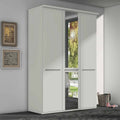 Oakwood Wiemann Cairns White Hinged Door Wardrobe With Cornice