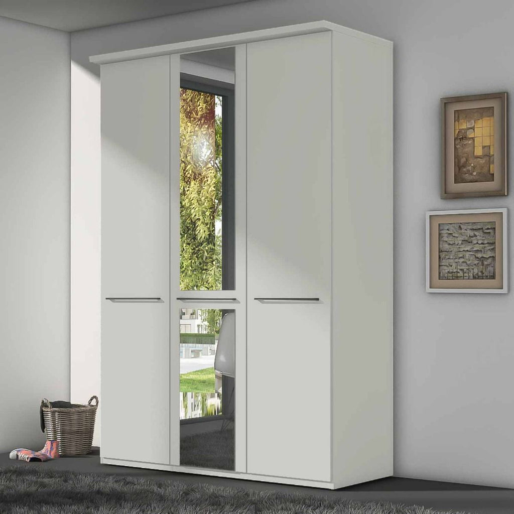 Oakwood Wiemann Cairns White Hinged Door Wardrobe With Cornice