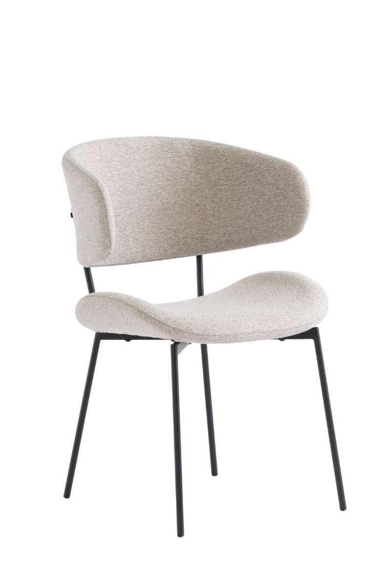 Oakwood Willow Fabric Dining Chair - Linen