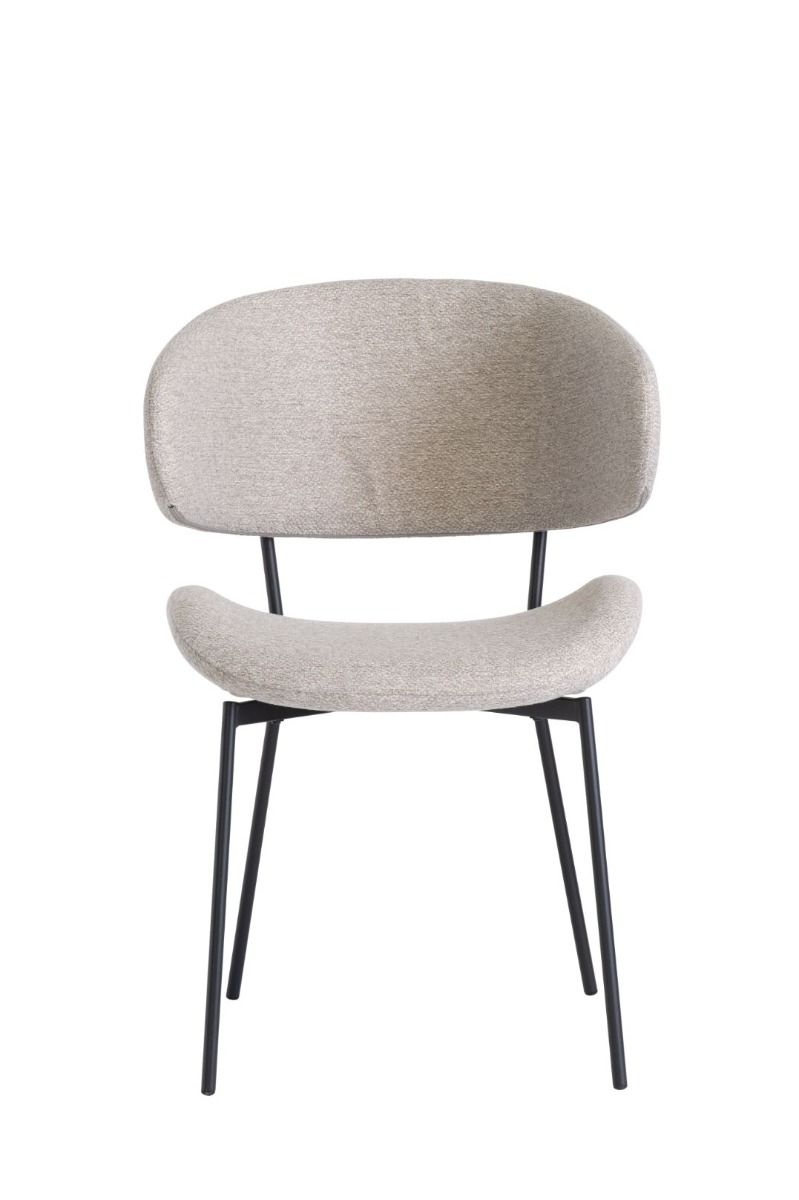 Oakwood Willow Fabric Dining Chair - Linen