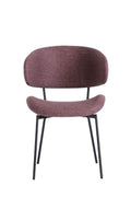 Oakwood Willow Fabric Dining Chair - Dusky Rose