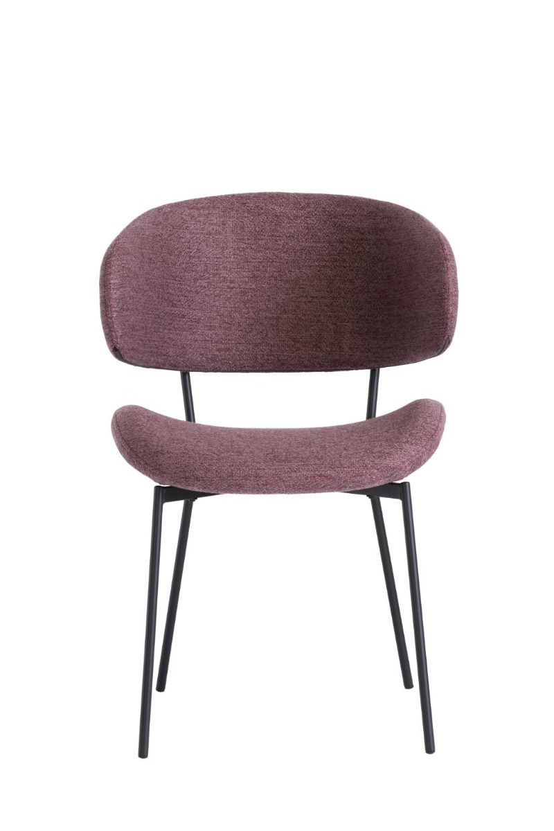 Oakwood Willow Fabric Dining Chair - Dusky Rose