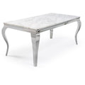 Oakwood Liyana 1.4M White Marble Top Dining Table