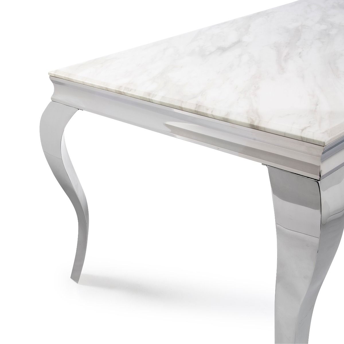Oakwood Liyana 1.4M White Marble Top Dining Table