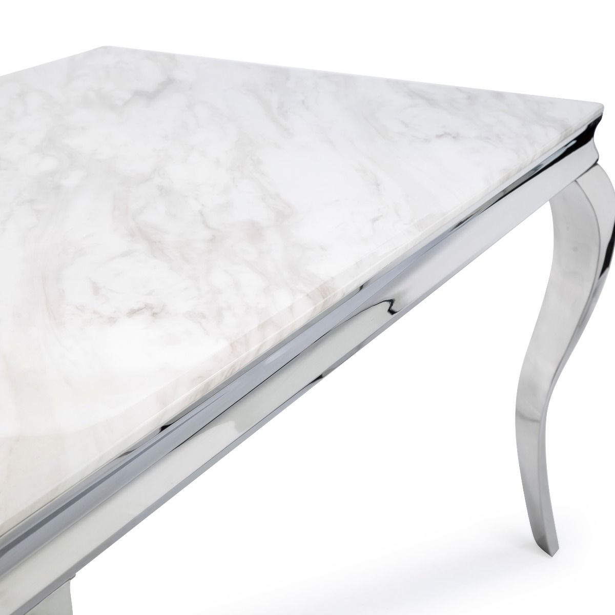 Oakwood Liyana 1.4M White Marble Top Dining Table
