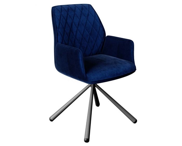 Oakwood Twist Swivel Plush Velvet Dining Chairs