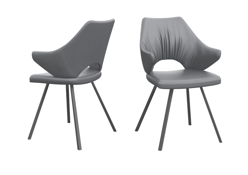 Oakwood Aquila ext grey slate ceramic dining table with Zola dining chairs