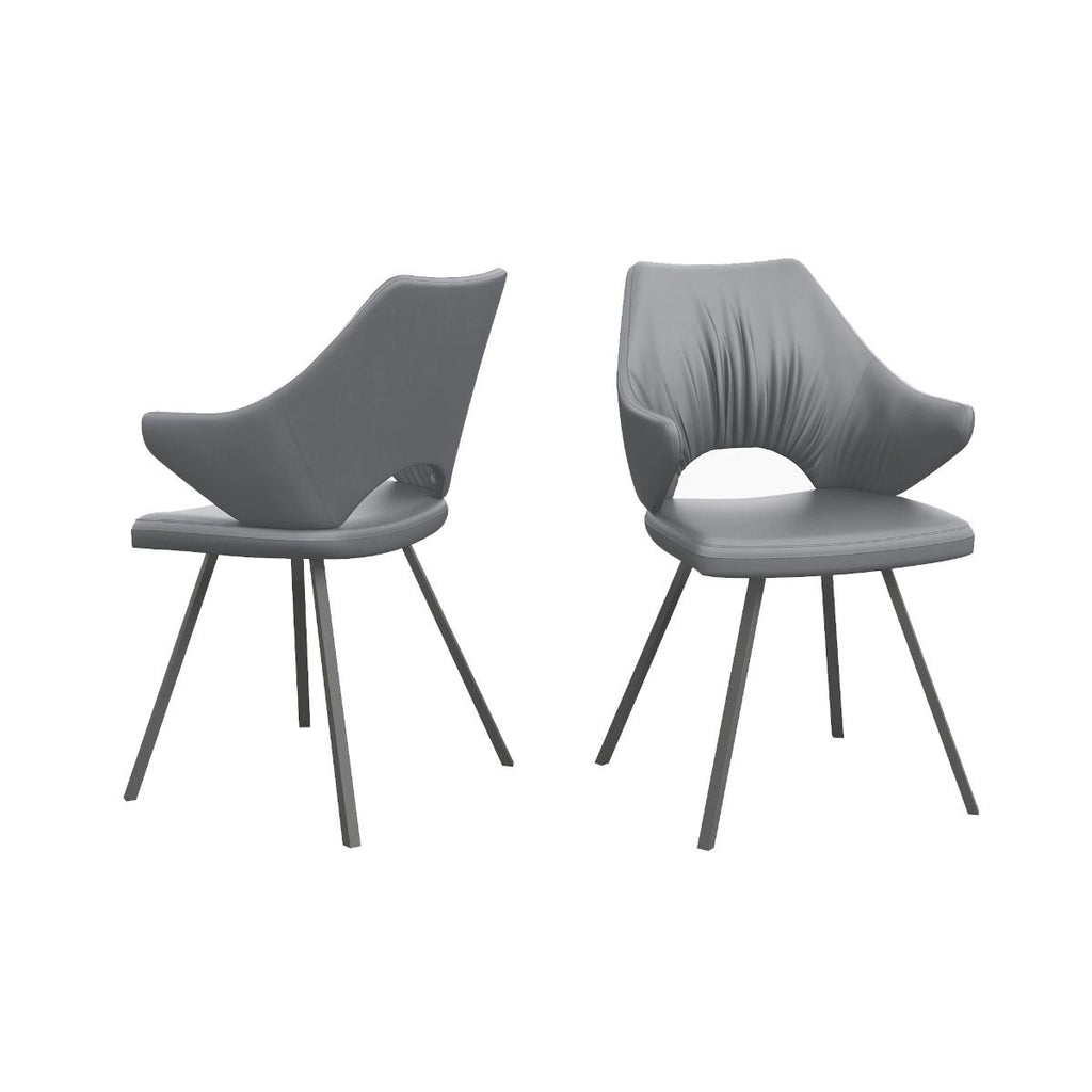 Oakwood Merlino Ceramic Grey Marble Pop Up Ext Dining Table With Zola Dining Chairs